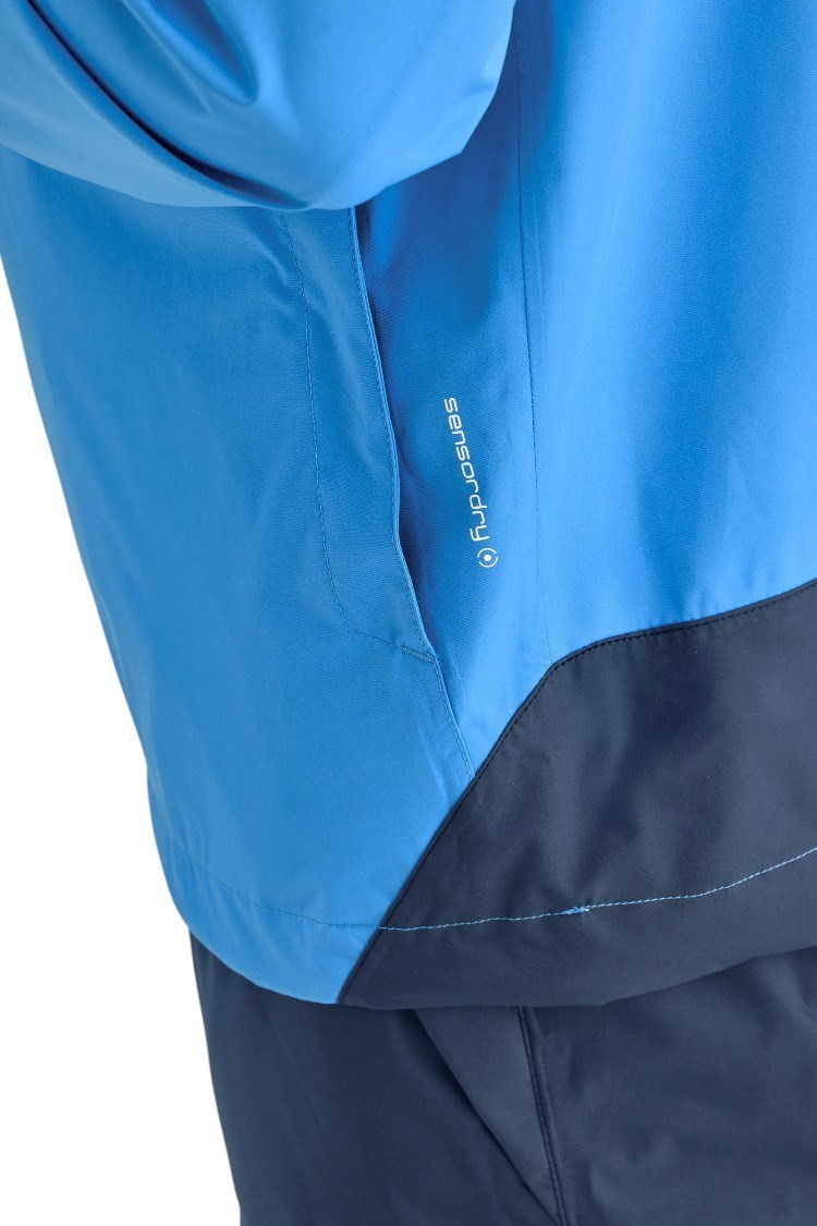 Picture of Ping Men's AquaDrive Half Zip Wateproof Jacket - Brilliant Blue / Oxford Blue