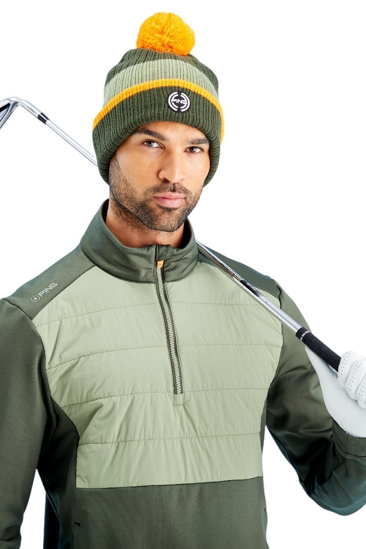 Picture of Ping zns Men’s Astbury Half Zip Fleece Jacket – Dark Olive / Lichen (LARGE ONLY)