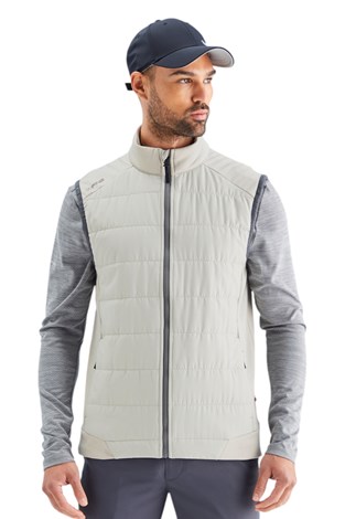 Show details for Ping Men’s Aiden Hybrid Fleece Vest – Willow Marl / Willow