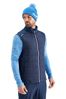 Show details for Ping Men’s Aiden Hybrid Fleece Vest – Navy