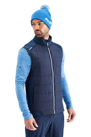 Show details for Ping Men’s Aiden Hybrid Fleece Vest – Navy