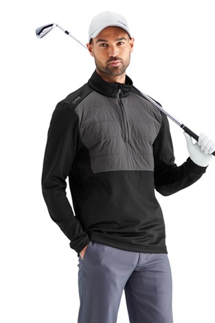 Show details for Ping Men’s Astbury Half Zip Fleece Jacket - Black / Asphalt