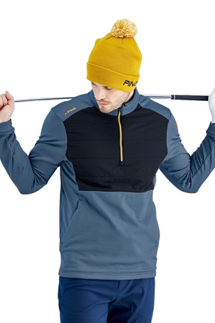 Show details for Ping Men’s Astbury Half Zip Fleece Jacket - Blue Fusion / Navy
