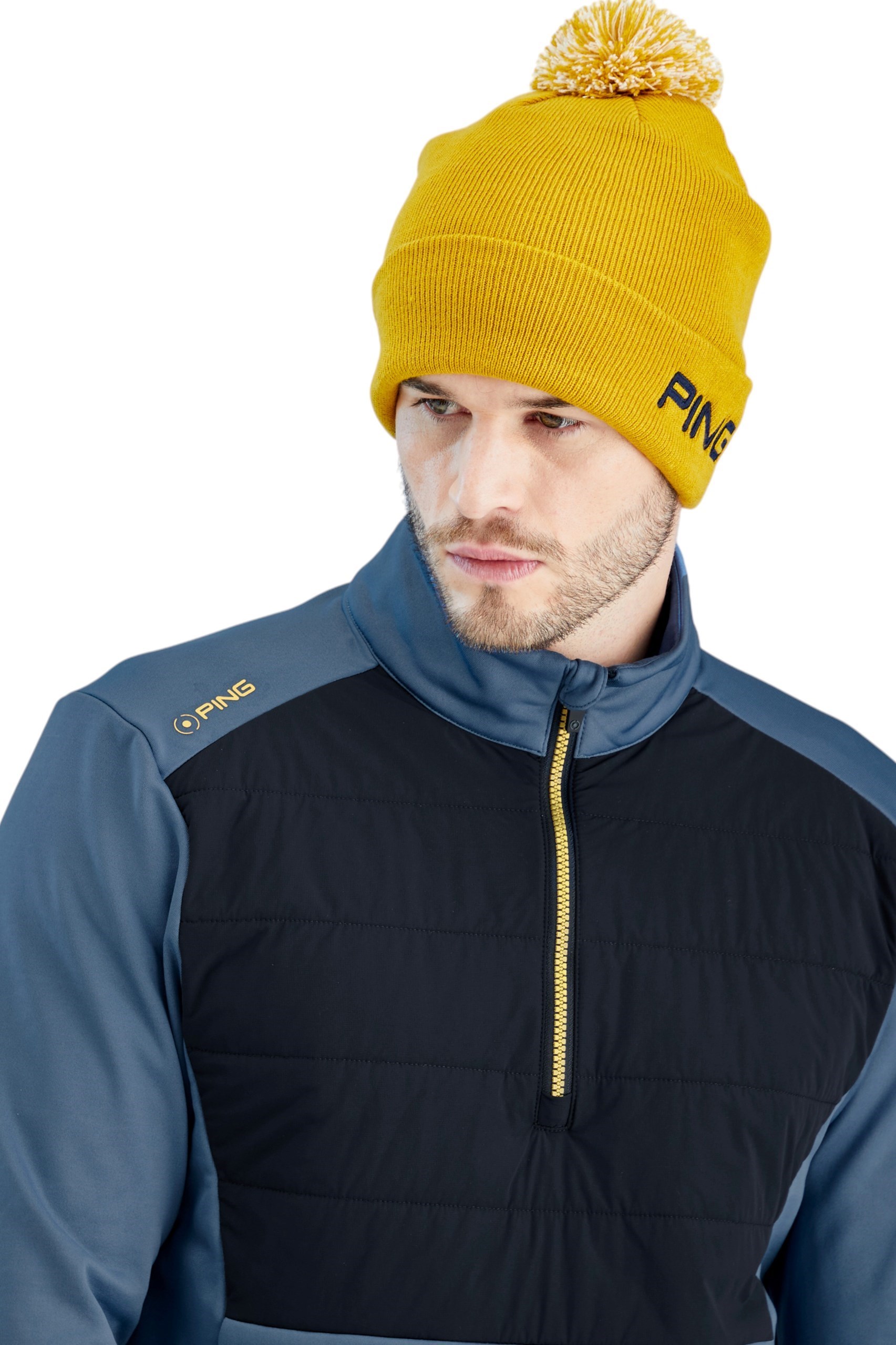 Picture of Ping Men’s Astbury Half Zip Fleece Jacket - Blue Fusion / Navy