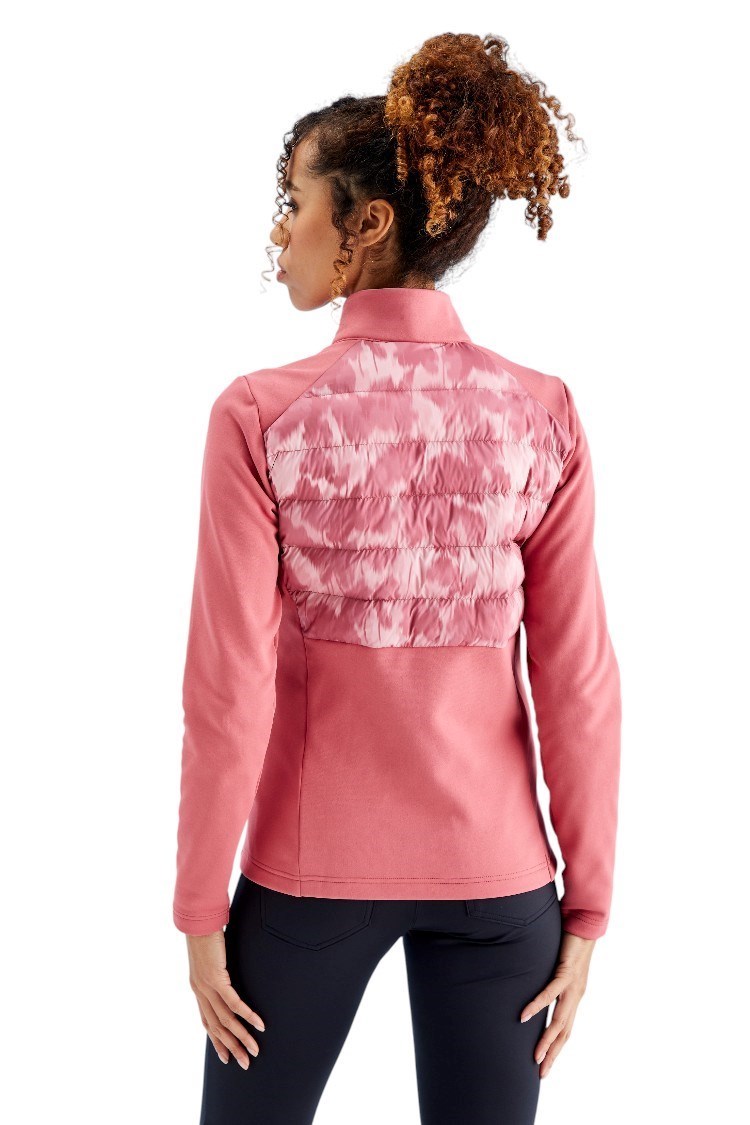 Picture of Ping Ladies Clare Zoned Fleece Jacket - Rose / Rose Multi