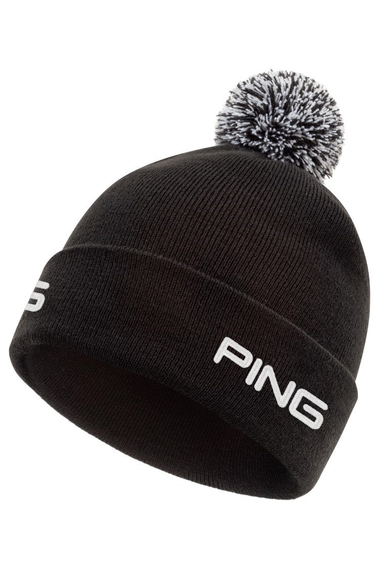 Picture of Ping zns  Men's SensorWarm Knit Golf Hat - Black