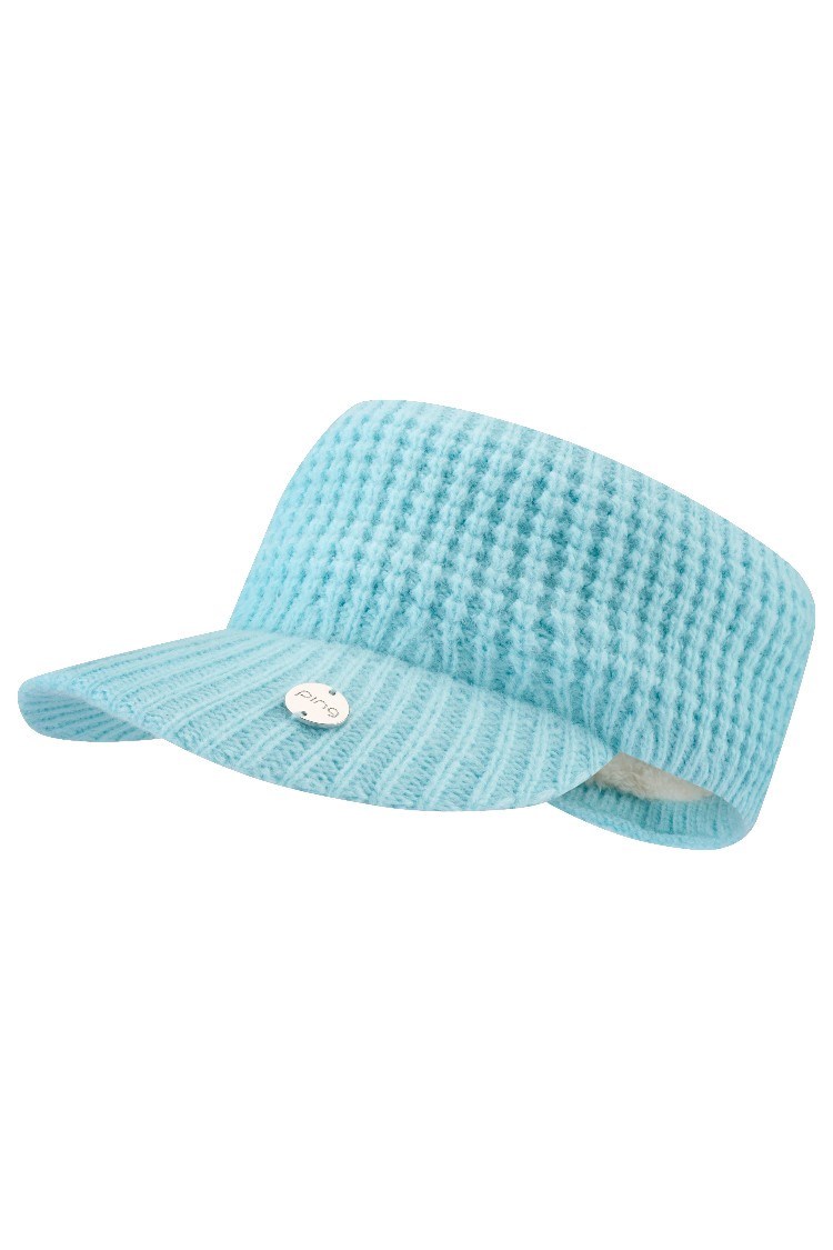 Picture of Ping zns Ladies Tarni Fleece Lined Knitted Visor - Crystal Blue