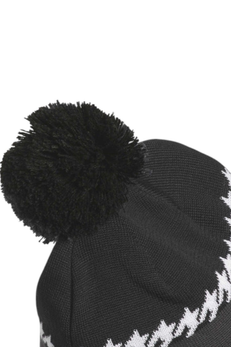 Picture of adidas zs Men's  Cold.RDY 3-Stripes Pom Beanie - Black / White