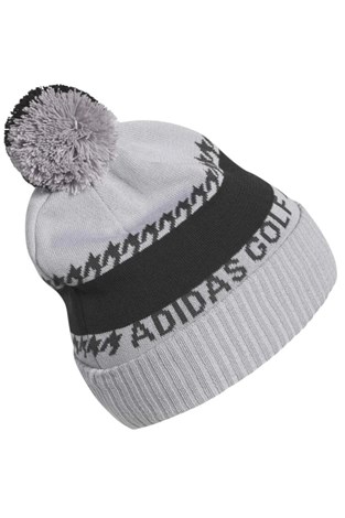 Show details for adidas Men's  Cold.RDY 3-Stripes Pom Beanie - Glory Grey