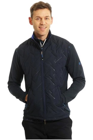 Show details for Island Green Men's Heat Welded Quilted Gilet / Vest - Navy / Royal