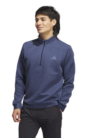 Show details for adidas Men's Ultimate 365 DWR Textured Golf Pullover - Collegiate Navy / Preloved Ink