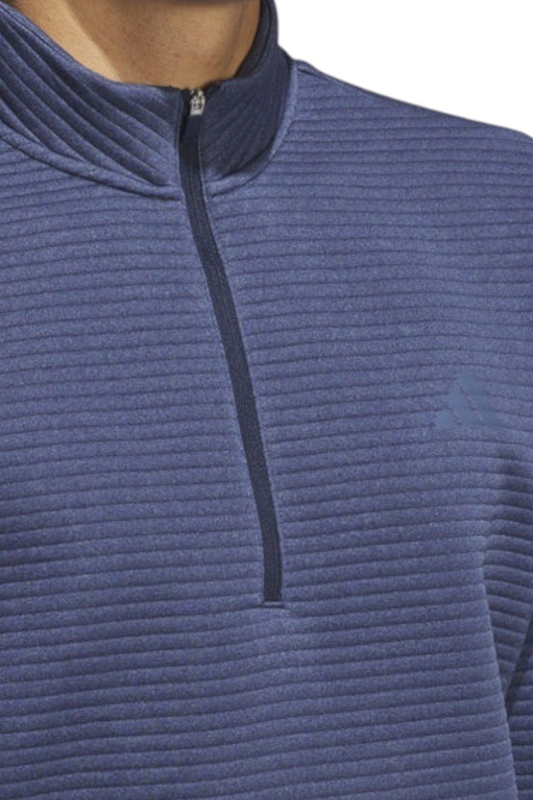 Picture of adidas zns  Men's Ultimate 365 DWR Textured Golf Pullover - Collegiate Navy / Preloved Ink