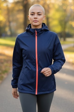 Show details for Sunderland of Scotland Ladies Whisperdry Whistler Waterproof Jacket - Navy / Coral
