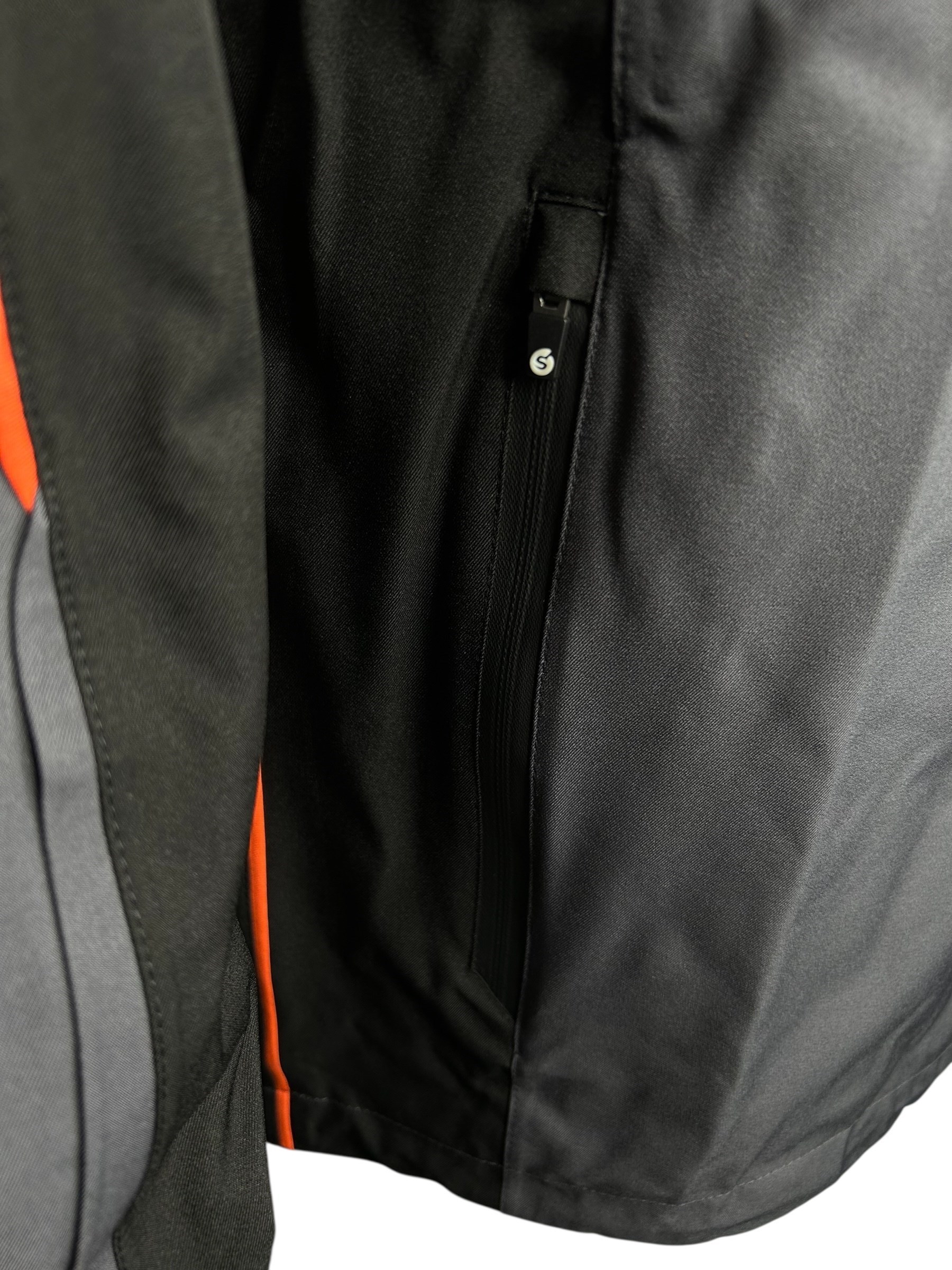 Picture of Sunderland of Scotland Men's Typhoon Waterproof Golf Jacket - Charcoal / Black / Inferno - XXL ONLY