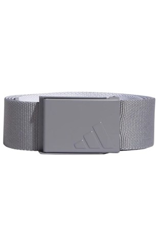 Show details for adidas Men's Reversible Webbing Belt - Grey Three / White