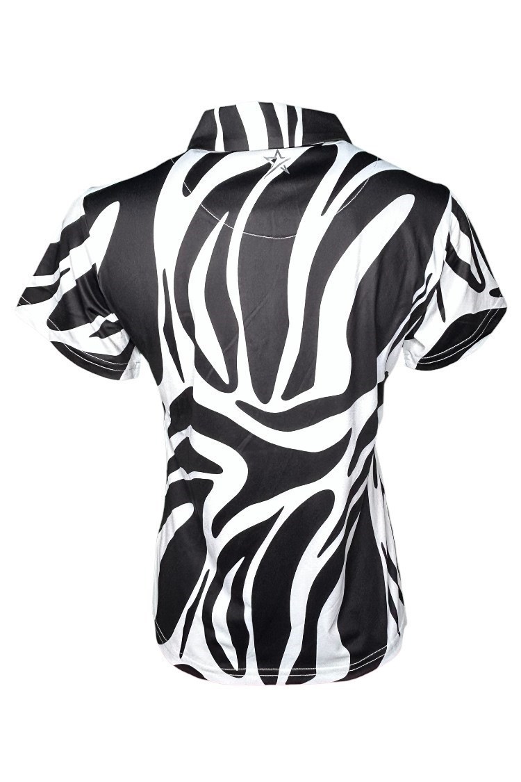 Picture of Swing out Sister Ladies Nala Cap Sleeve Polo - Lynx Lime