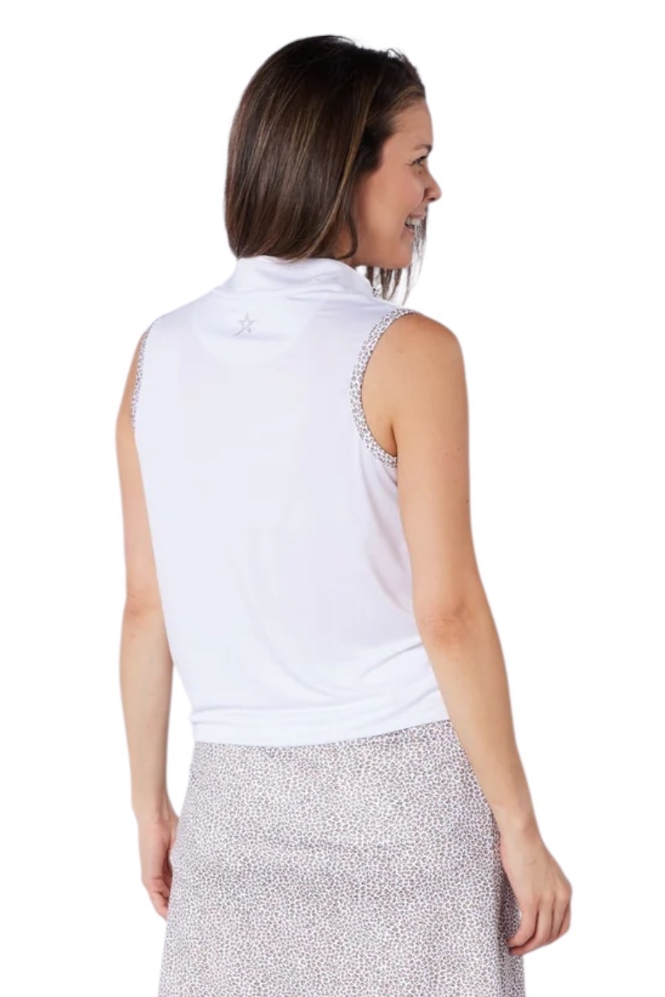 Picture of Swing out Sister Amara Sleeveless Polo - Snow Queen