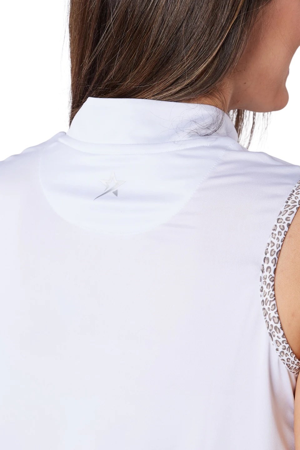 Picture of Swing out Sister Amara Sleeveless Polo - Snow Queen