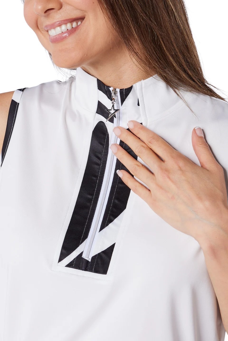 Picture of Swing out Sister Amara Sleeveless Polo - Lynx Lime