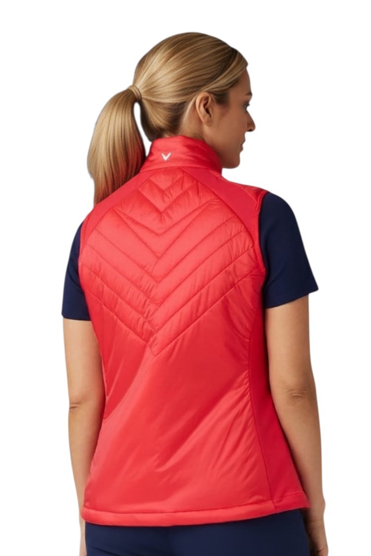 Picture of Callaway Ladies Chev Primaloft Gilet / Vest - Paradise Pink
