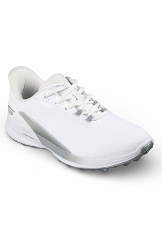 Picture of Skechers Ladies Pure Slip In Waterproof Golf Shoes - White / Silver