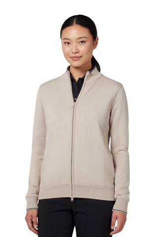 Picture of Callaway Ladies Lined Windstopper Full Zip Cardigan - Chateau Grey