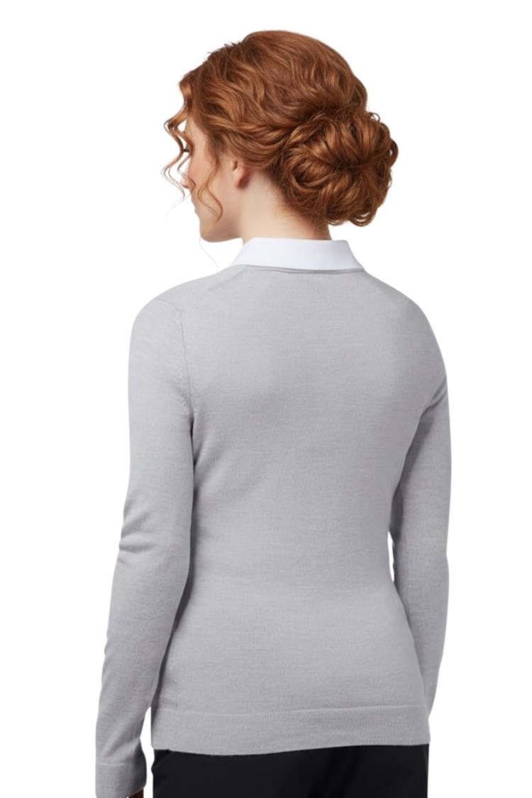 Picture of Callaway Ladies V - Neck Merino Sweater - Pearl Blue 050