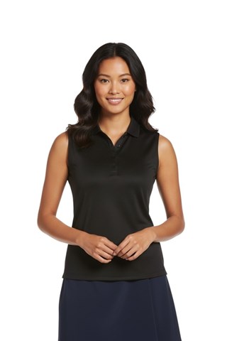 Picture of Callaway Ladies Sleeveless Knit Polo Shirt - Caviar
