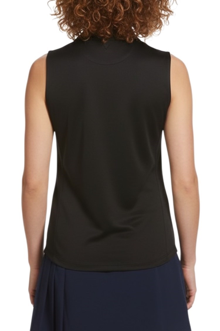 Picture of Callaway Ladies Sleeveless Knit Polo Shirt - Caviar