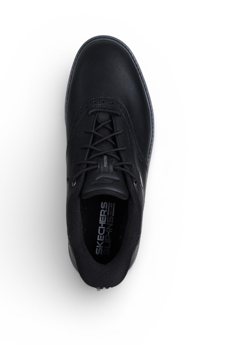 Picture of Skechers Men's Prestige Slip Ins Spiked Waterproof Golf Shoes - Black