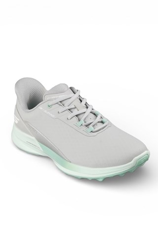 Picture of Skechers Ladies Pure Slip In Waterproof Golf Shoes - Grey / Aqua