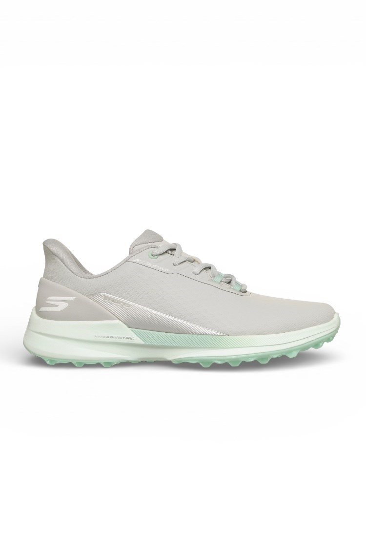Picture of Skechers Ladies Pure Slip In Waterproof Golf Shoes - Grey / Aqua