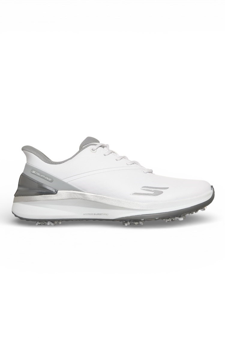 Picture of Skechers Women's Slip In Blade Tour Golf Shoes - White / Silver
