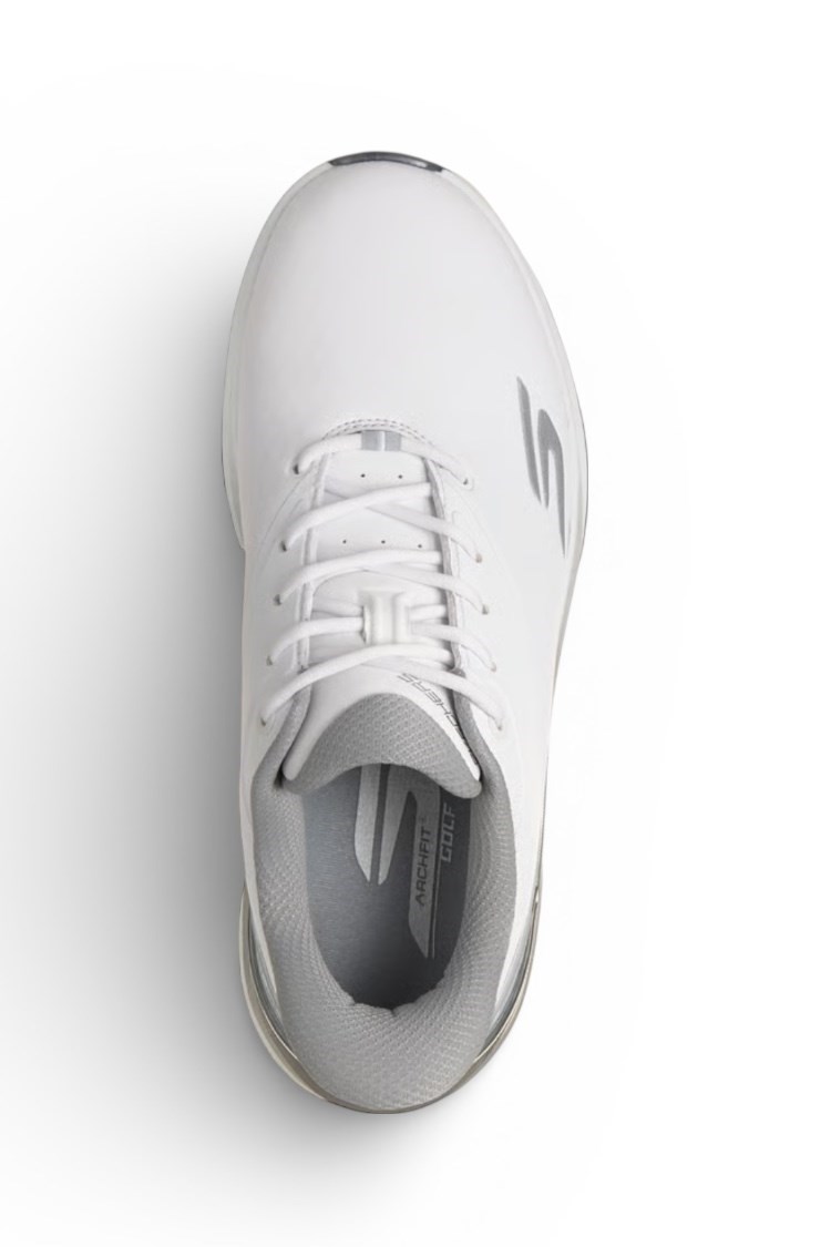 Picture of Skechers Women's Slip In Blade Tour Golf Shoes - White / Silver