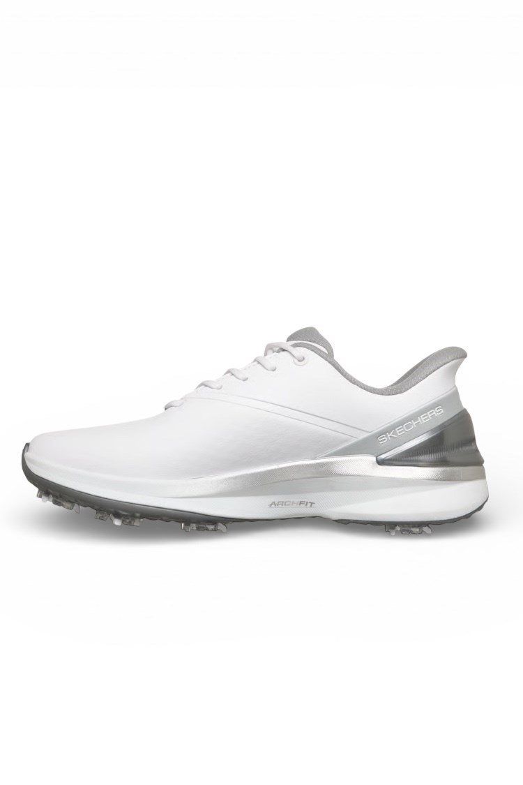 Picture of Skechers Women's Slip In Blade Tour Golf Shoes - White / Silver
