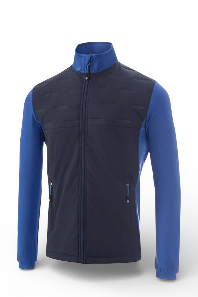 Picture of Island Green Men’s Padded Jacket with Stretch Panels - Navy / Royal