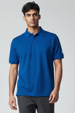 Show details for Island Green Men's Short Sleeve Plain Polo - Royal Blue