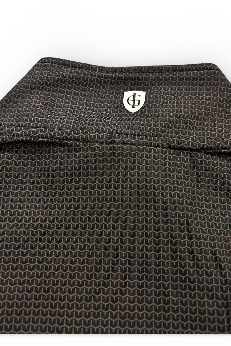 Picture of Island Green Men’s Geometric Print Mid Layer - Black / Charcoal