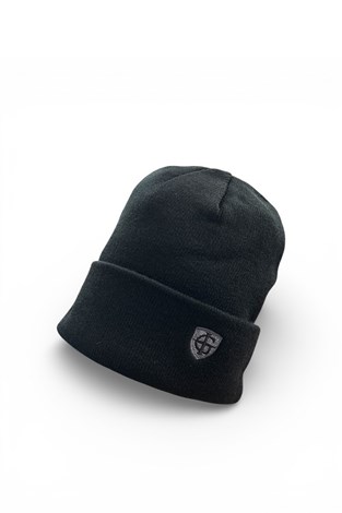 Show details for Island Green Mens Knitted Beanie Hat - Black