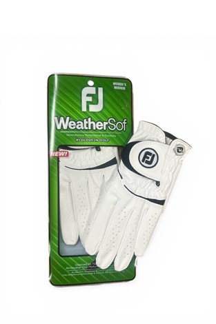 Show details for Footjoy Women's WeatherSof Glove - White / Black