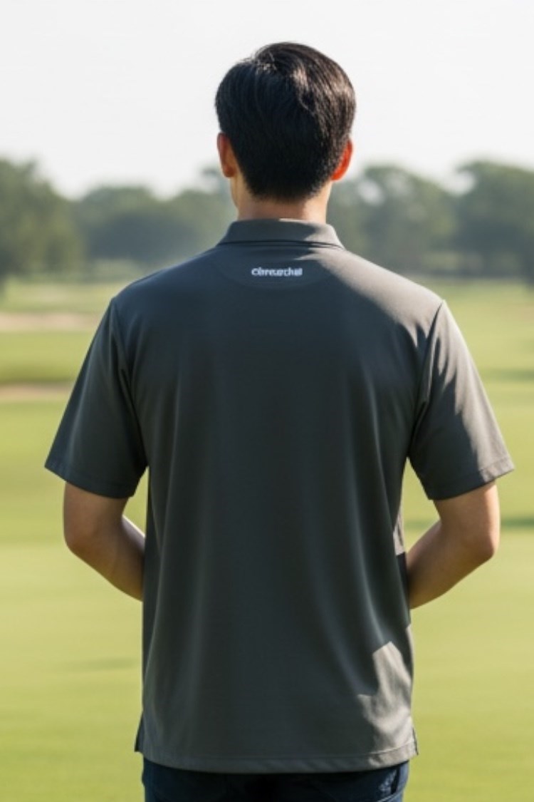 Picture of adidas Men's Clima Chill Stripe Block Polo - Black / Solar / White