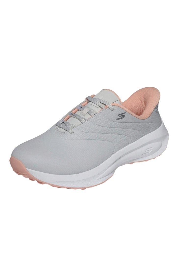 Picture of Skechers Womens Flow Si Spikeless Golf Shoes - Light Grey / Pink