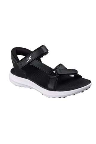 Picture of Skechers Women's Go Golf Slip In Sandals - Black / White