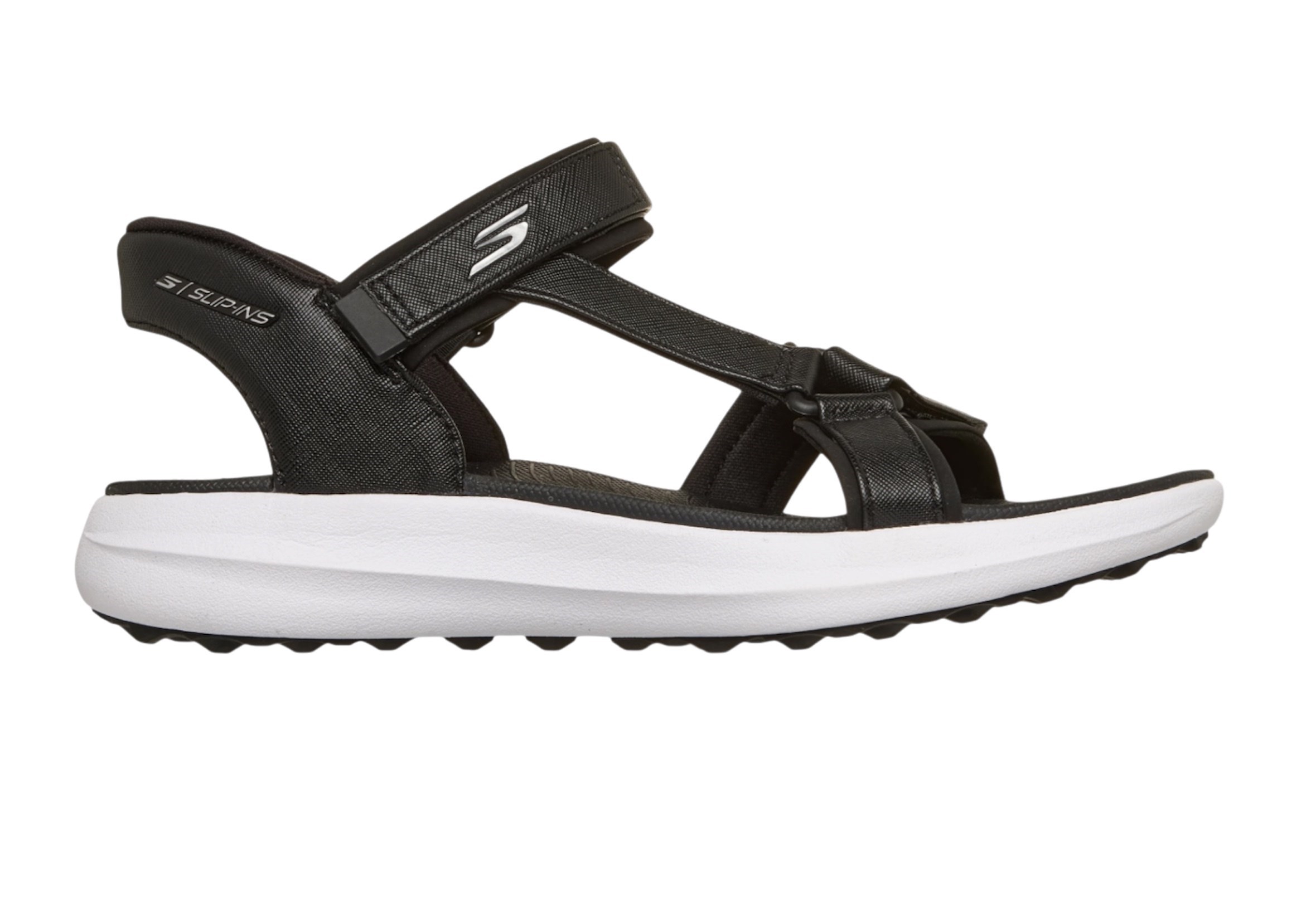Picture of Skechers Women's Go Golf Slip In Sandals - Black / White