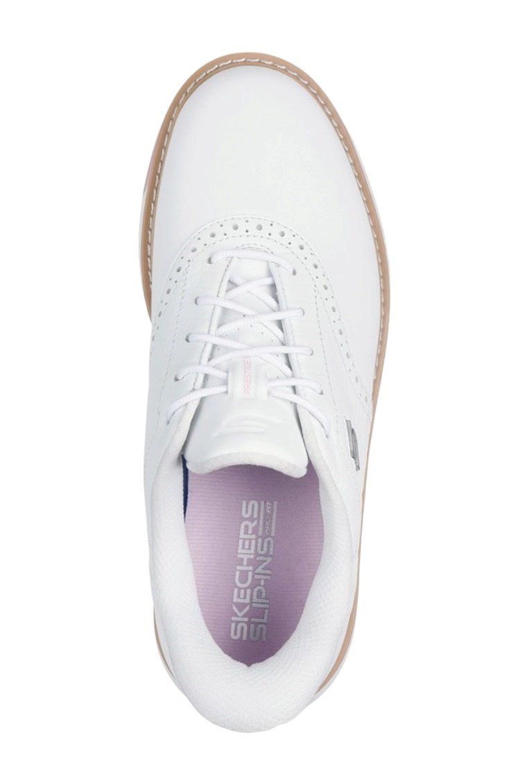 Picture of Skechers Go Golf Women's Slip-ins Prestige SL Golf Shoes - White / Pink