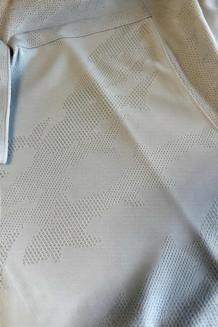 Picture of Greg Norman Shark Jacquard Polo Shirt - Grey Shark