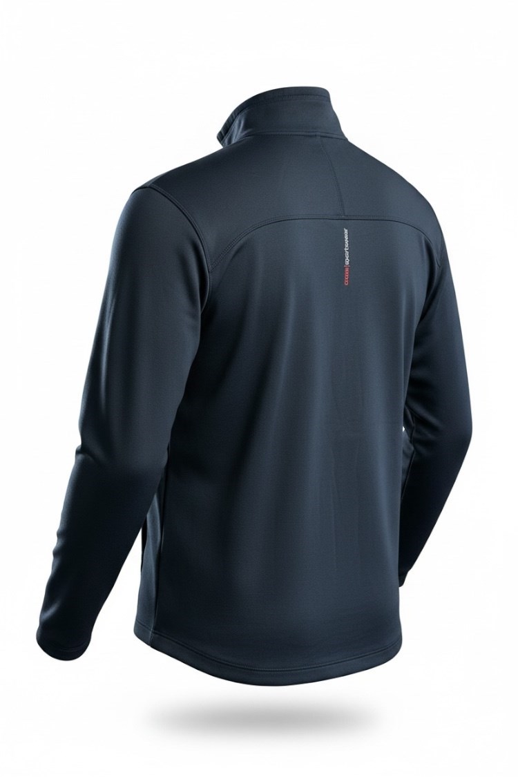 Picture of Cross Men's  M Tech T Neck Zip Sweater - Navy
