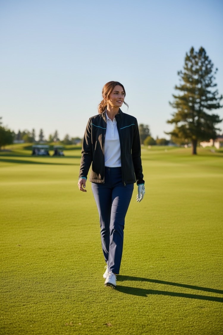 Picture of JRB Ladies Full Zip Midlayer - Navy
