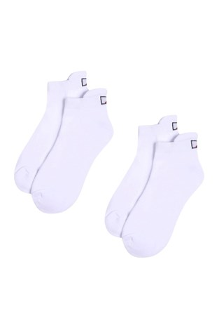 Show details for JRB Ladies Ankle Socks - 2 Pack - White