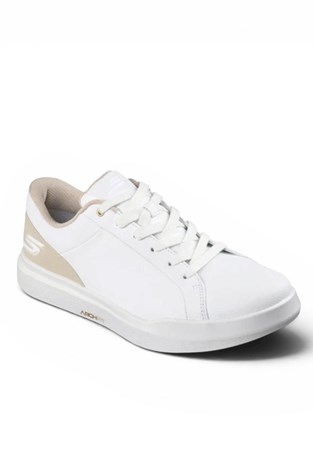 Show details for Skechers Men's Go Golf Relaxed Fit Drive 6 Spikeless Golf Shoes - White / Natural
